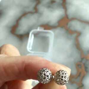 Elegant Silver Stud Earrings
